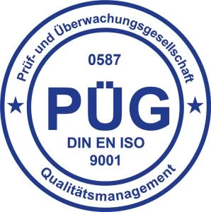 Zertifikat PÜG DIN ISO 9001